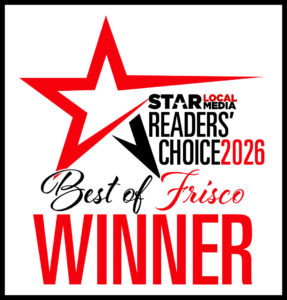 Red star logo with text: "Star Local Media Readers' Choice 2026 Best of Frisco WINNER" on a white background. Perfect for highlighting your award-winning Frisco massage therapy or promoting top-rated services like injury recovery massage in the area. Red star logo with text: "Star Local Media Readers' Choice 2026 Best of Frisco WINNER" on a white background. Perfect for highlighting your award-winning Frisco massage therapy or promoting top-rated services like injury recovery massage in the area.