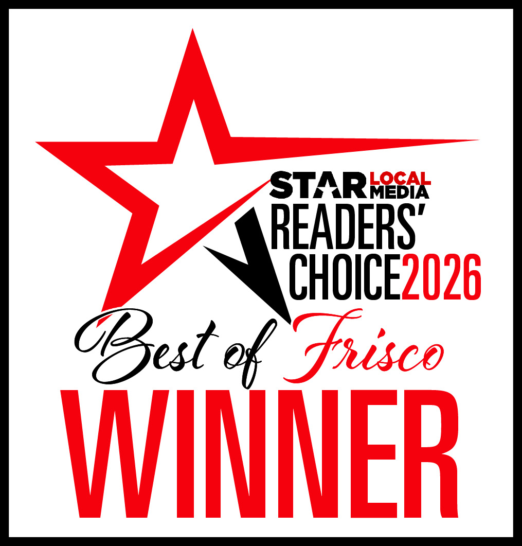 Red star logo with text: "Star Local Media Readers' Choice 2026 Best of Frisco WINNER" on a white background. Perfect for highlighting your award-winning Frisco massage therapy or promoting top-rated services like injury recovery massage in the area.